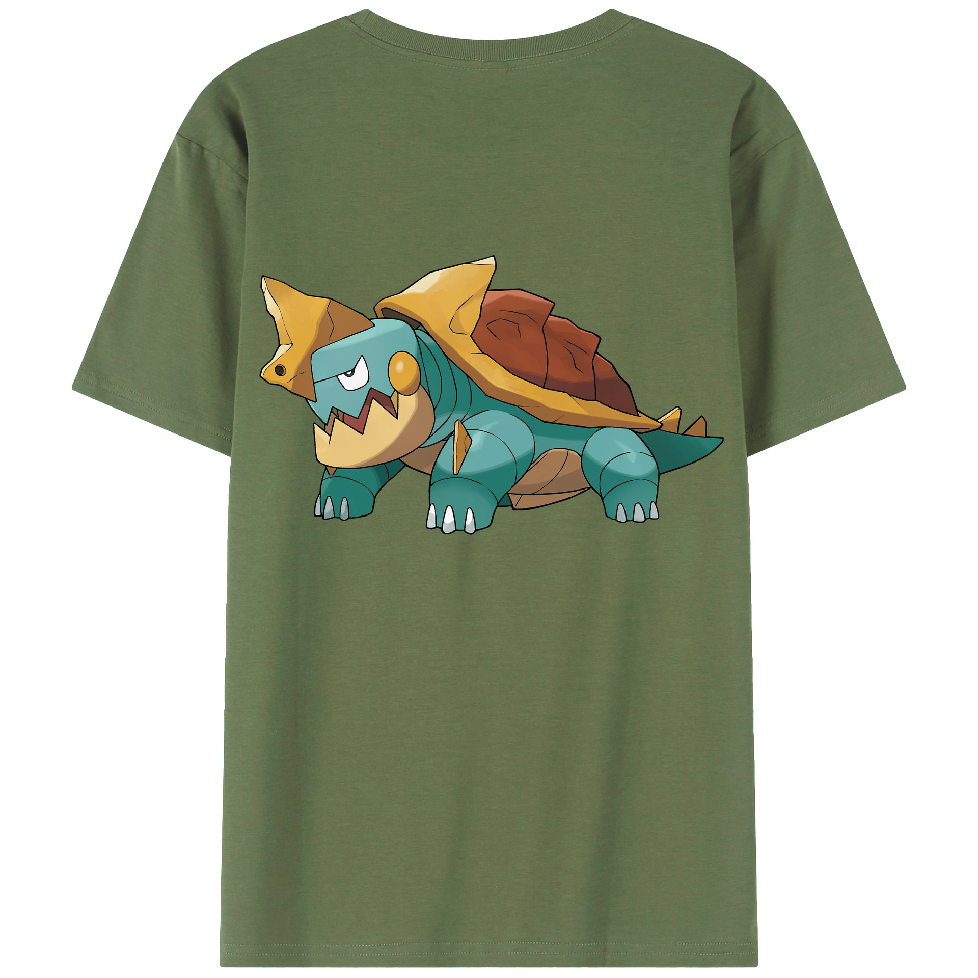 （画像用） ポケットモンスター Pokémon 綿100％ メンズ半袖Tシャツ（バックプリント） 通気性